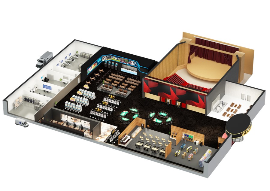 Casino bird view